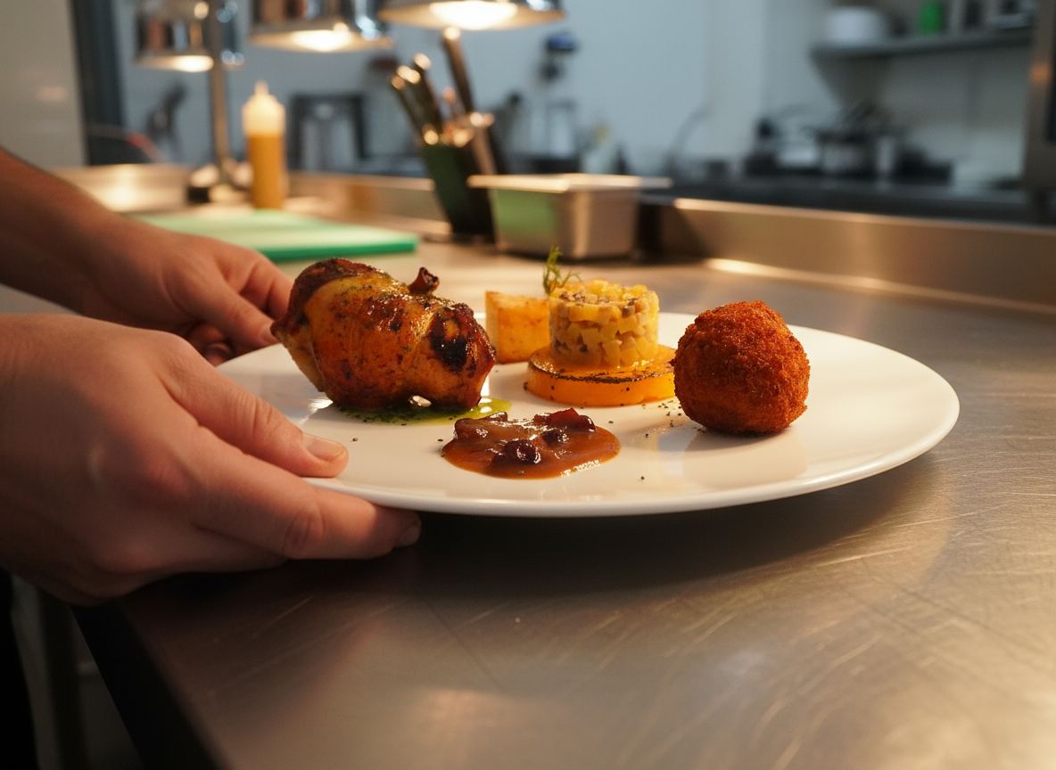 Poulet Français laqué aux cranberries et à l’orange - David Rose